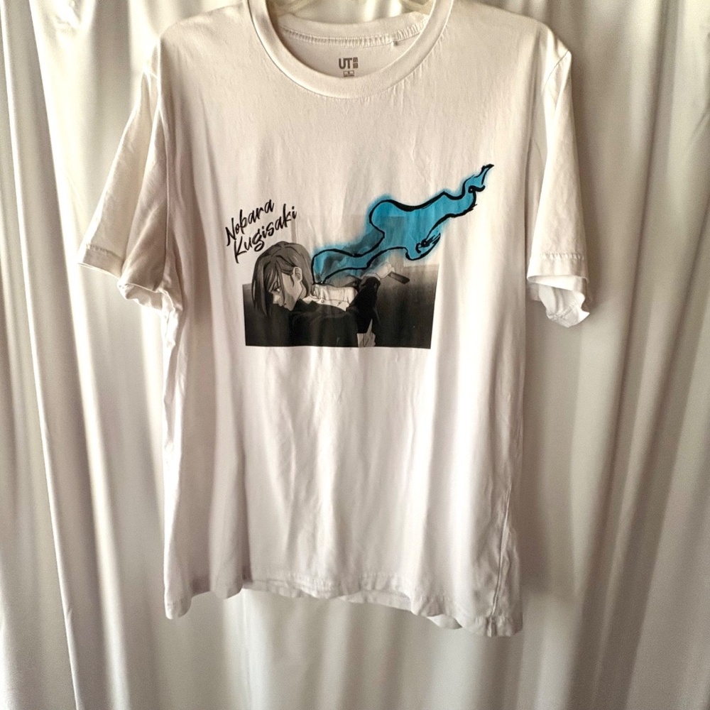 Anime Jujutsu Kaisen Kugisaki Nobara White Short Sleeve T Shirt Unisex Medium